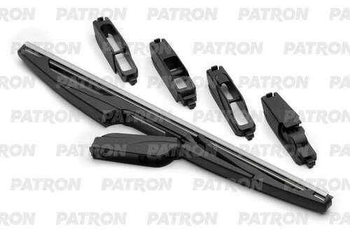 PATRON (PWB300RA) Щетка стеклоочистителя 30см задняя универсальная + 5 адаптеров