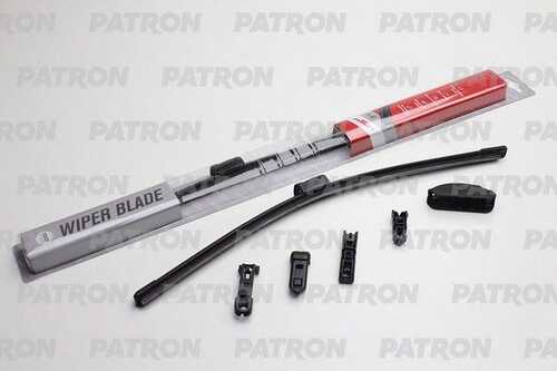 PATRON (PWB36008X) Щетка стеклоочистителя замена на PWB360-FQ 36см бескаркасная универсальная + 6 адаптеров
