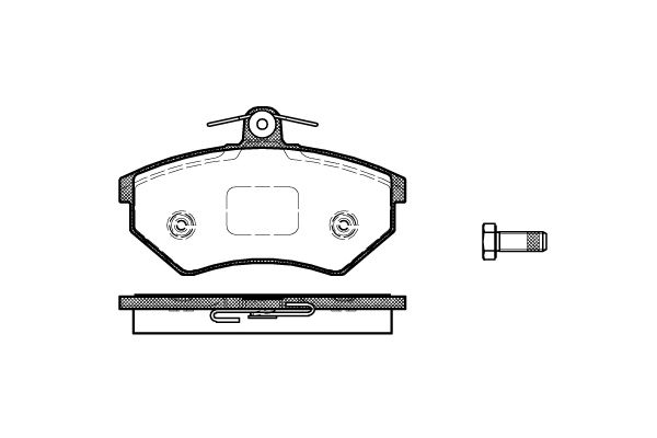 REMSA (013450) Колодки тормозные VW GOLF 3/PASSAT -99 перед.