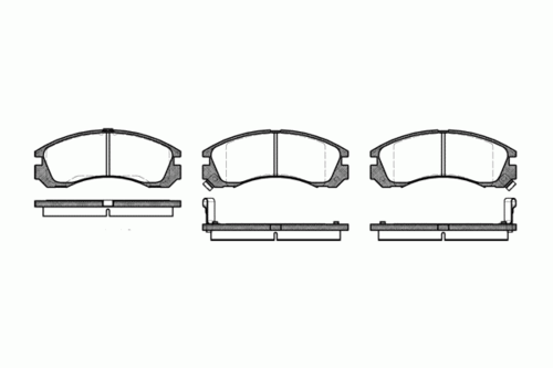 REMSA (035402) Колодки тормозные MITSUBISHI OUTLANDER 06- перед.