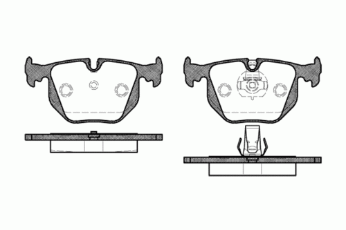 REMSA (038130) Колодки тормозные BMW X5(E53)/X3(83) 00- задн.