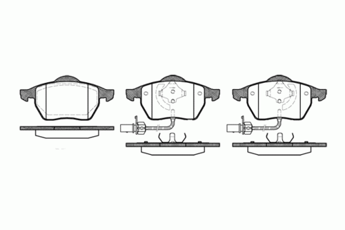 REMSA (039022) Колодки тормозные VAG A4/A6/PASSAT -05 перед. с датчиком
