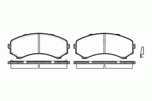 REMSA (039600) Колодки тормозные MITSUBISHI PAJERO 98- перед.