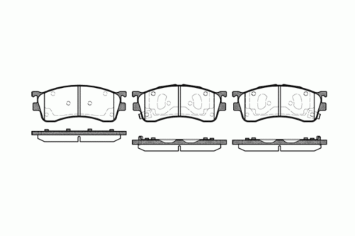 REMSA (041552) Колодки тормозные MAZDA 323/626 92- перед.