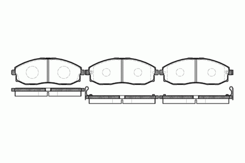 REMSA (070302) Колодки тормозные HYUNDAI H-1 -04 перед.