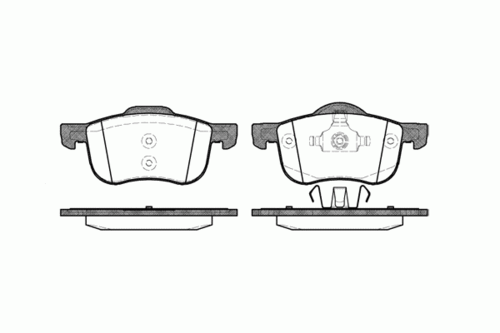 REMSA (071300) Колодки тормозные VOLVO C70/S60/S80/V70/XC70/XC90 98- перед.