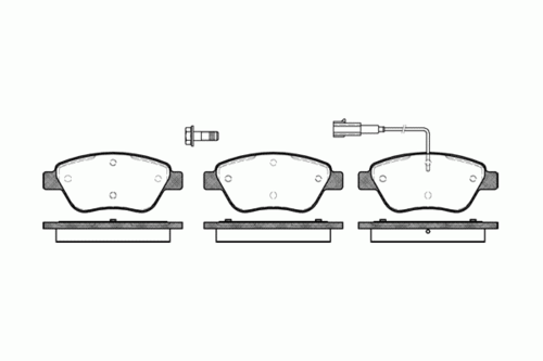 REMSA (085801) Колодки тормозные FIAT BRAVO/DOBLO 05- перед.