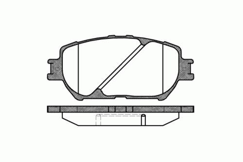 REMSA (088400) Колодки тормозные TOYOTA CAMRY -06 перед.