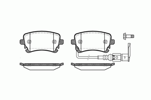 REMSA (089711) Колодки тормозные VW MULTIVAN/TRANSPORTER 03- 1.9-2.5 DIESEL задн.