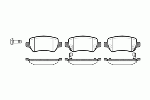 REMSA (095702) Колодки тормозные OPEL ASTRA G/ASTRA H/ZAFIRA B 98- задн.