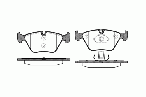 REMSA (096300) Колодки тормозные BMW 3(E46)/X3(E83) 99- перед.