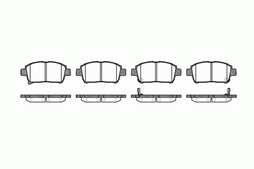 REMSA (097102) Колодки тормозные TOYOTA COROLLA -07 перед.