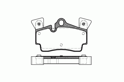 REMSA (099610) Колодки тормозные AUDI Q7 -10 задн.