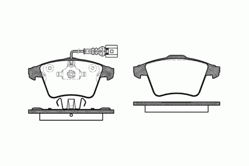 REMSA (104522) Колодки тормозные VW TOUAREG -10 перед. с датчиком