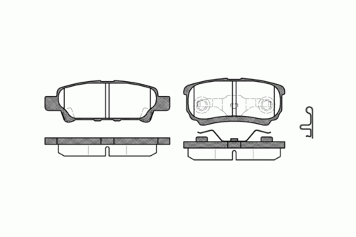 REMSA (105102) Колодки тормозные MITSUBISHI LANCER/OUTLANDER 03- задн.