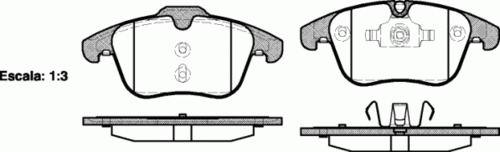 REMSA (121900) Колодки тормозные FORD MONDEO 4 07- 1.6-2.3 перед.