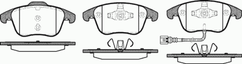 REMSA (121921) Колодки тормозные VAG Q3/TIGUAN 07- перед.