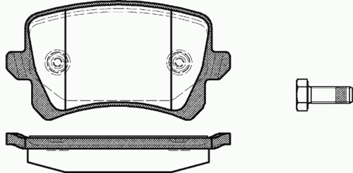 REMSA (134200) Колодки тормозные VAG Q3/PASSAT/TIGUAN 05- задн.