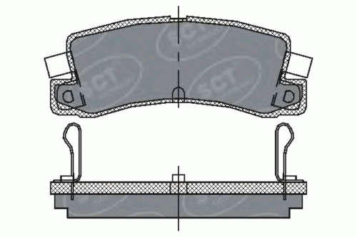 SCT GERMANY (SP106) колод. торм.перед. TOYOTA AVENSIS/CAMRY/HAперед.IER/COROLLA/