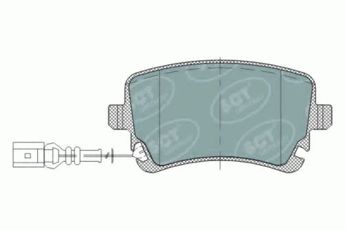 SCT (SP288) Колодки тормозные VW TRANSPORTER 03- задн.