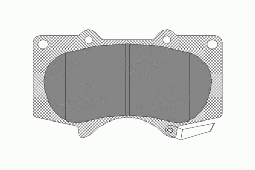 SCT (SP328) Тормозные колодки дисковые TOYOTA CL PRADO (компл. 4шт.)