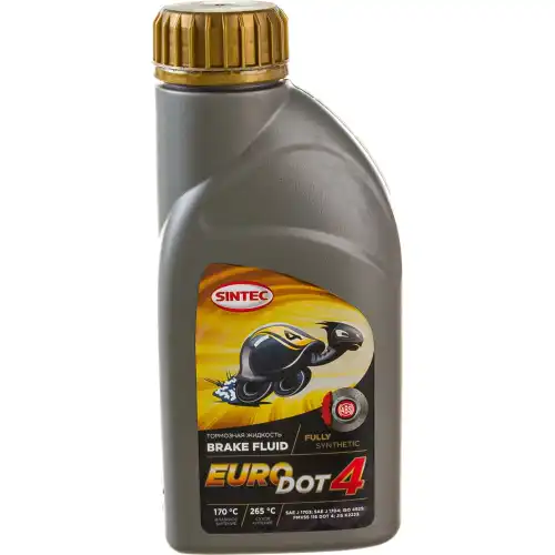 SINTEC (800772) Жидкость тормозная SINTEC EURO DOT 4  455г (Синтетика +265°С)