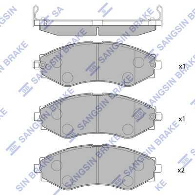 SANGSIN BRAKE (SP1103) Колодки тормозные передние SANGSIN BRAKE SP1103