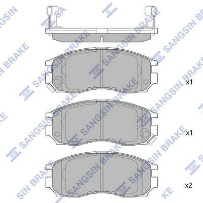 HI-Q (SP1134) Колодки тормозные MITSUBISHI GALANT -04 перед.