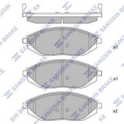 HI-Q (SP1392) Колодки тормозные CHEVROLET SPARK 10- задн.