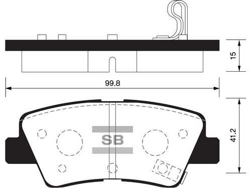 SANGSIN (SP1401) Колодки зад. HYUNDAI SOLARIS/ELANTRA/I40/VELOSTER/OPTIMA 10->