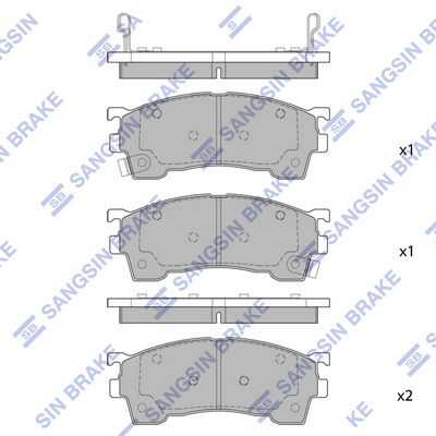 HI-Q (SP2018) Колодки тормозные MAZDA 323 92- перед.
