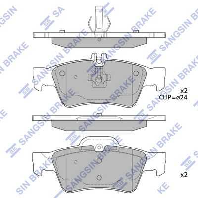 HI-Q (SP2209) Колодки тормозные MERCEDES-BENZ W211/W212/W220/W221/R230 задние