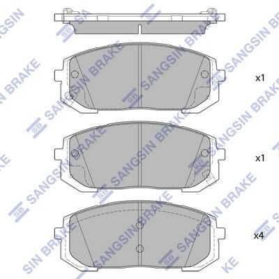 HI-Q (SP4334) Колодки тормозные HYUNDAI SONATA 19- передние