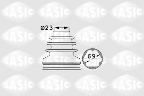 SASIC (1906024) Пыльник ШРУСа AUDI A3 II/SKODA/GOLF V-VI/PASSAT VI 1.4-3.2 внутр.пер. AT