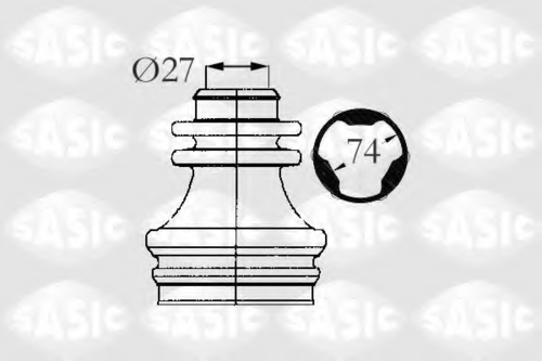 SASIC (4003472) Пыльник ШРУСа RENAULT CLIO/SCENIC/LAGUNA внутр.прав.