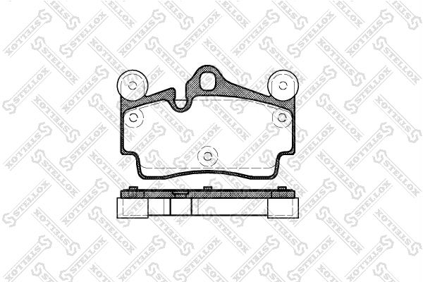 STELLOX (1007000SX) Колодки тормозные VOLKSWAGEN TOUAREG 03>/PORSCHE CAYENNE 03> задние