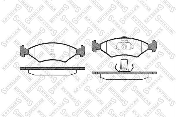 STELLOX (130000SX) Колодки дисковые п.колодки дисковые п.