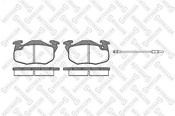 STELLOX (203012SX) Колодки дисковые п. Peugeot 205 <98/405 <96,Renault