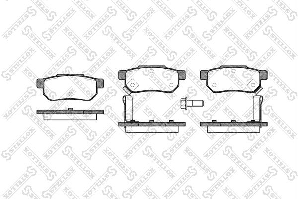 STELLOX (244002SX) Колодки дисковые задние (К-кт)