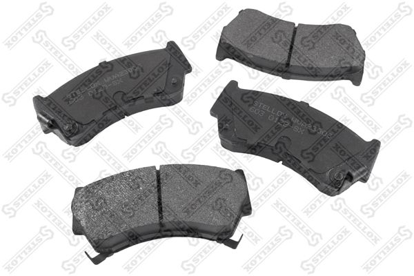 STELLOX (603012BSX) Колодки дисковые передние (К-кт) с антискрип. пластинами