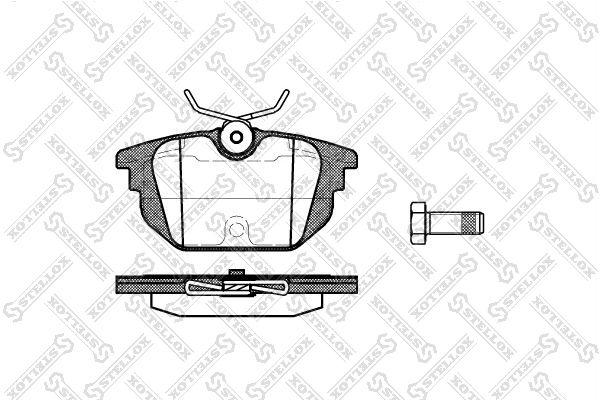 STELLOX (703000SX) Колодки дисковые задн.