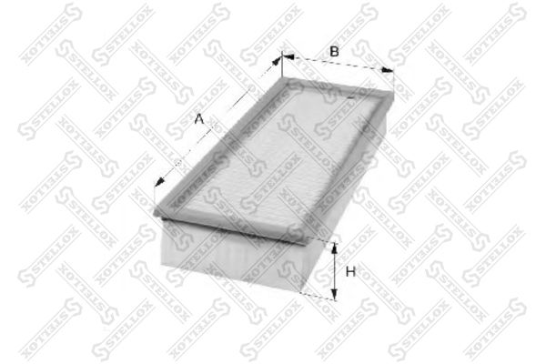 STELLOX (7100719SX) Фильтр воздушный HONDA ACCORD/CIVIC 2.0TD/TDI 97-,ROVER 200-800 1.4-2.0