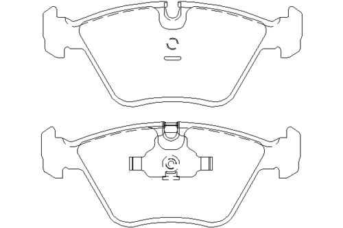 TEXTAR (2096801) Колодки передние с противошумной пластиной Q+ BMW E32/34 TEXTAR 2096801