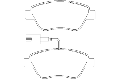 TEXTAR (2370502) Колодки тормозные FIAT Idea,Stilo (03-) передние (4шт.) TEXTAR