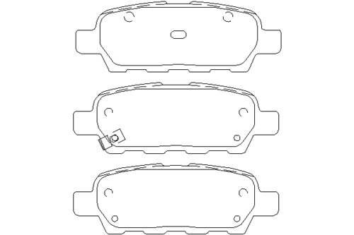 TEXTAR (2387101) Колодки тормозные NISSAN X-Trail,Qashqai,Murano INFINITI FX35,45 задние (4шт.) TEXTAR