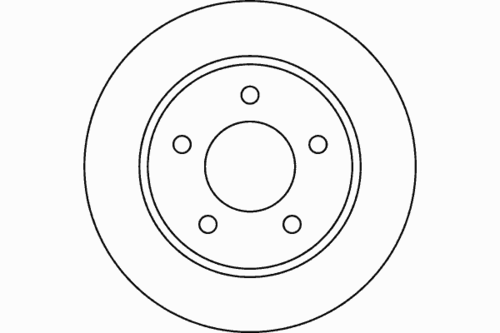 TEXTAR (92130500) Диск тормозной MAZDA 3 задний . 1 шт (min 2 шт)