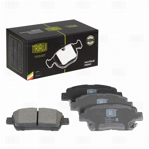 TRIALLI (PF1905) Колодки тормозные TOYOTA COROLLA/PRIUS/YARIS 1.0-1.6 99- передние