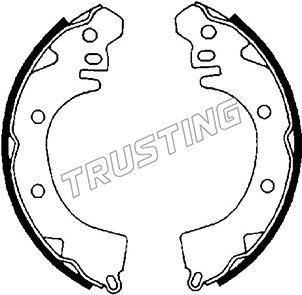 TRUSTING (064155) К-т бараб. тормоз. колодок