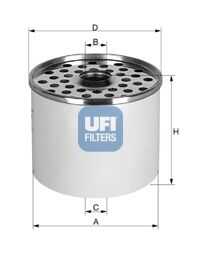 UFI (2436000) Фильтр топливный VAG/PEUGEOT/CITROEN/FIAT/SUZUKI/FORD