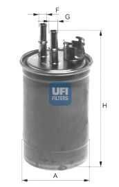 UFI (2440900) Фильтр топливный